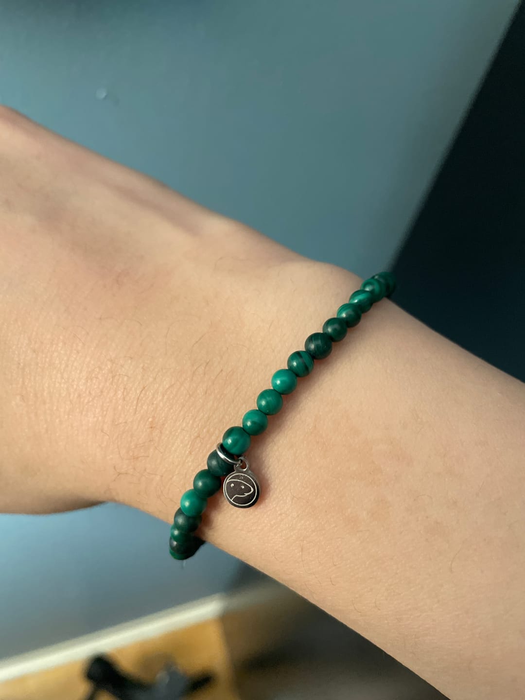 Customer photo review of Malachite Bracelet Mini