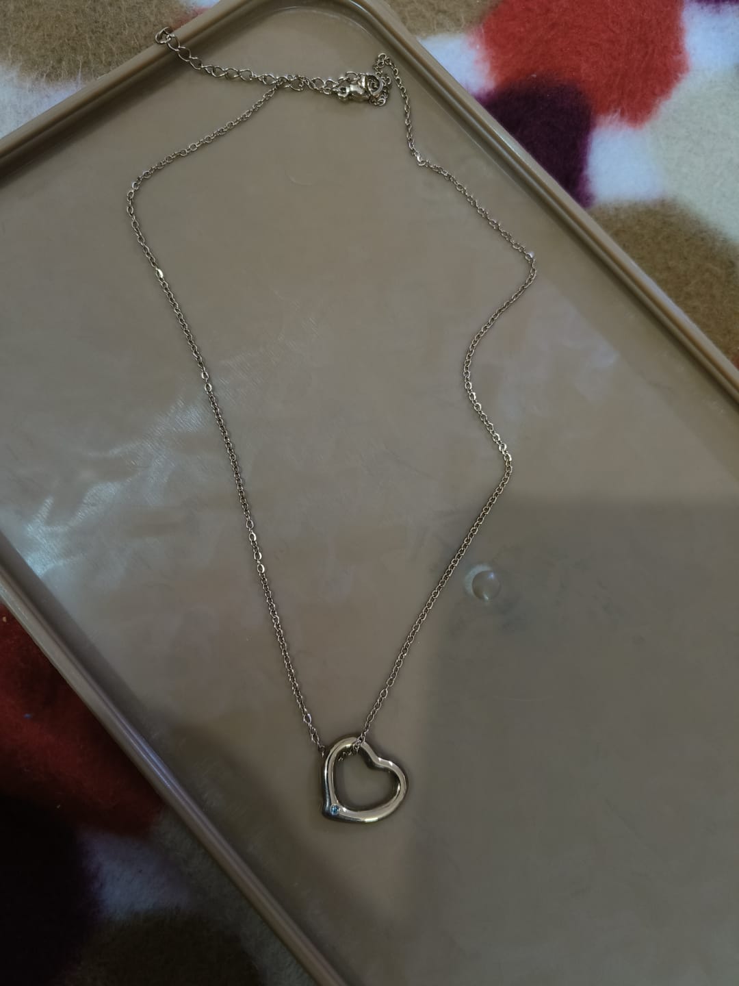Customer photo review of Heart Pendant Necklace