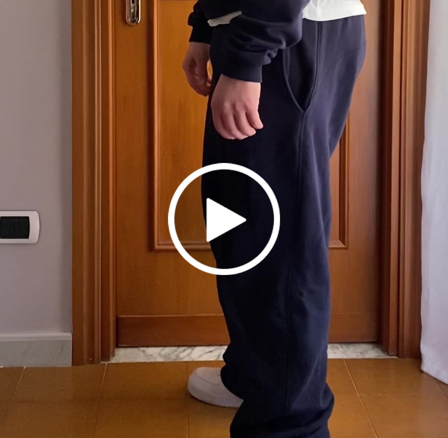 Customer video review of Sweatpants Wide Fit Blanks 330GSM Night Blue