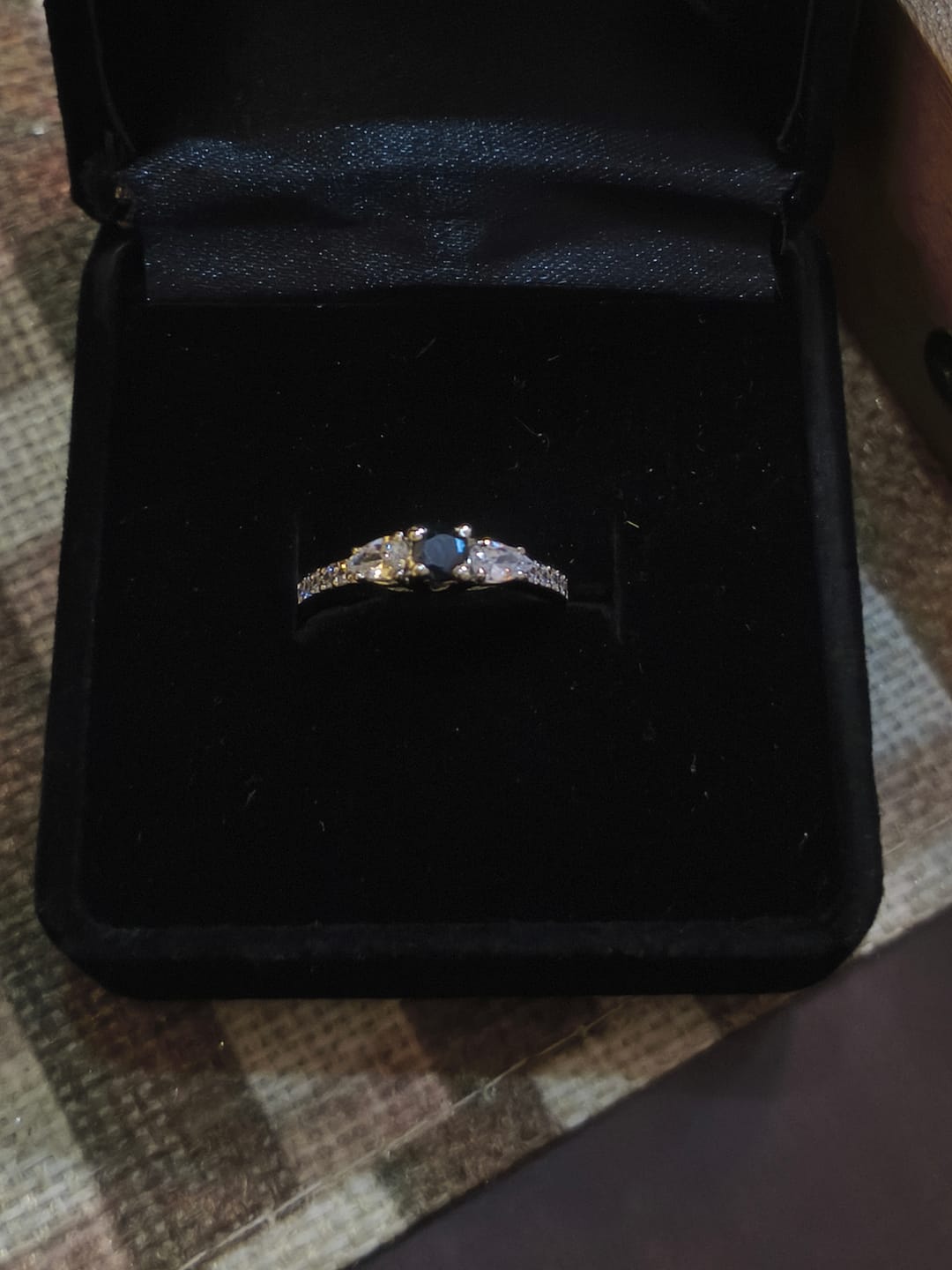 Customer photo review of SAPPHIRE OCEAN RING