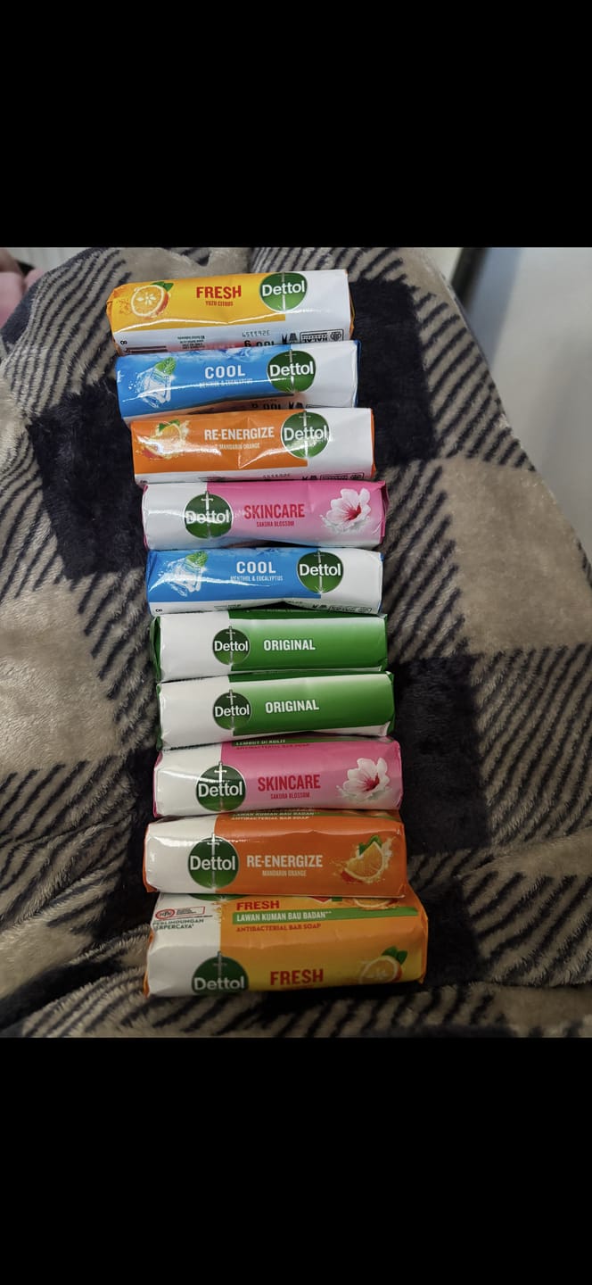Customer photo review of Dettol Skincare Antibacterial Bar Soap – 100g
