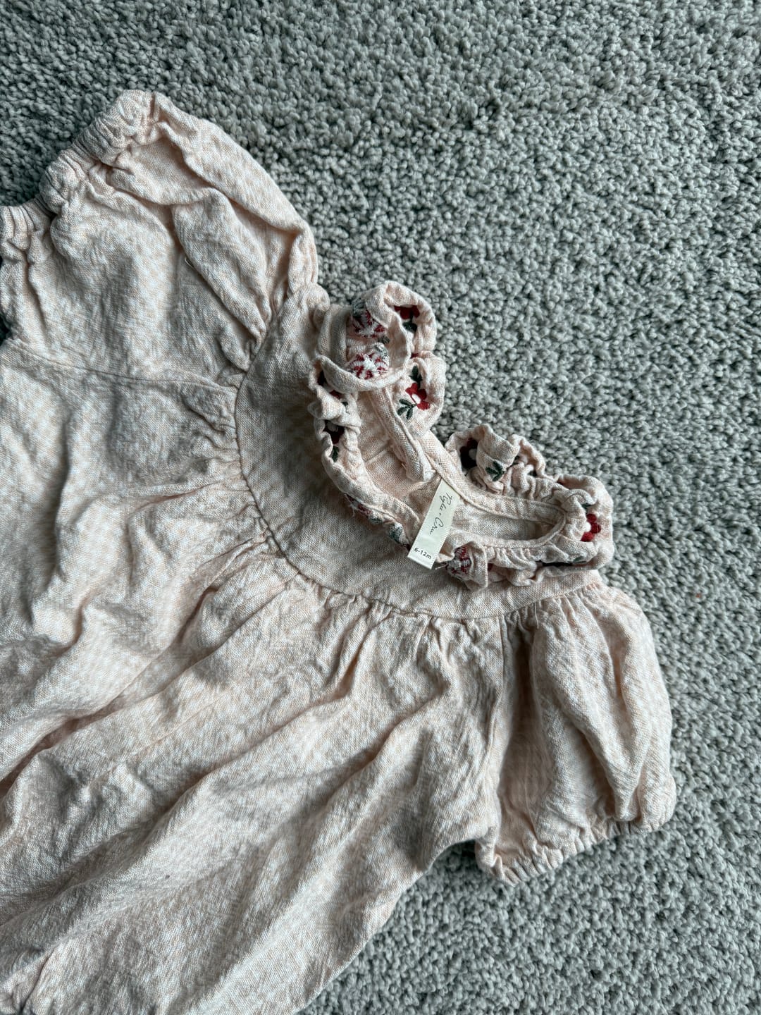 Customer photo review of Lula Romper || Petal Gingham