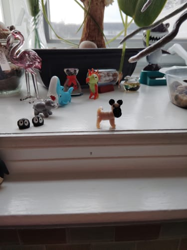 Customer photo review of Tiny Glass Pug 308