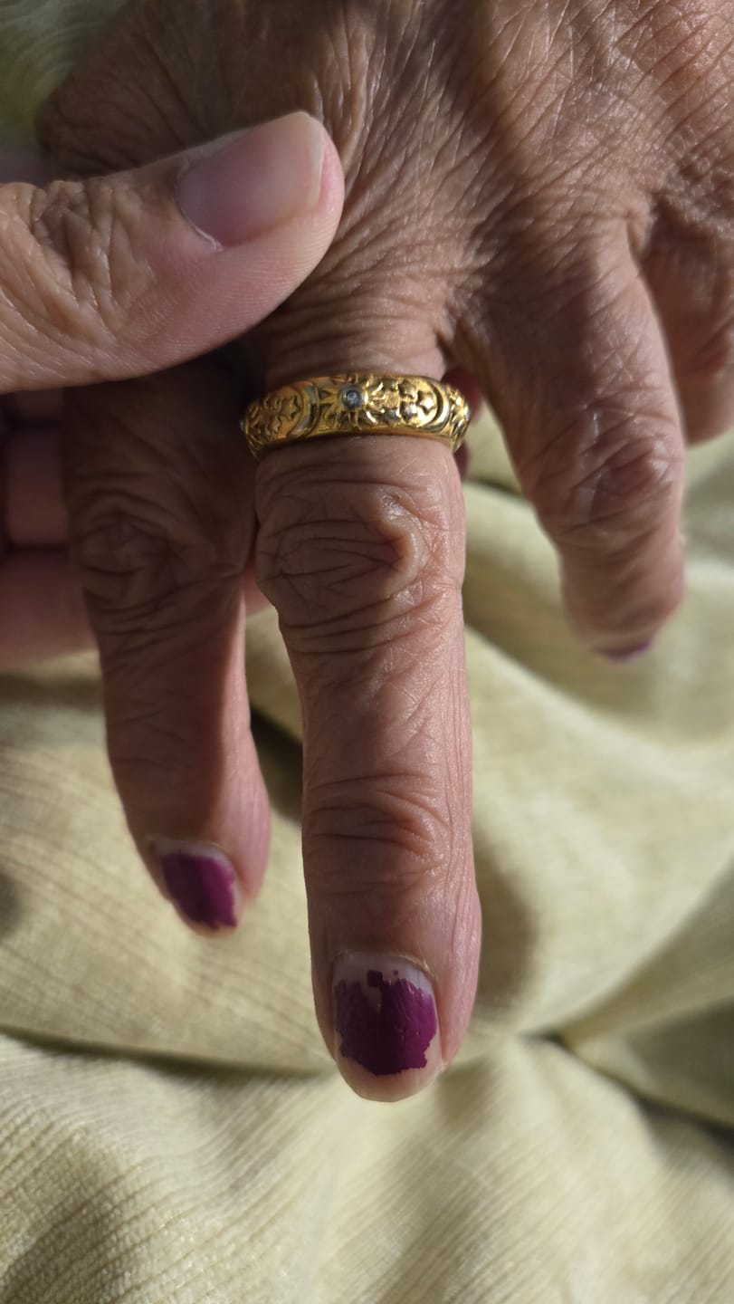 Customer photo review of Celestial Gold Ring