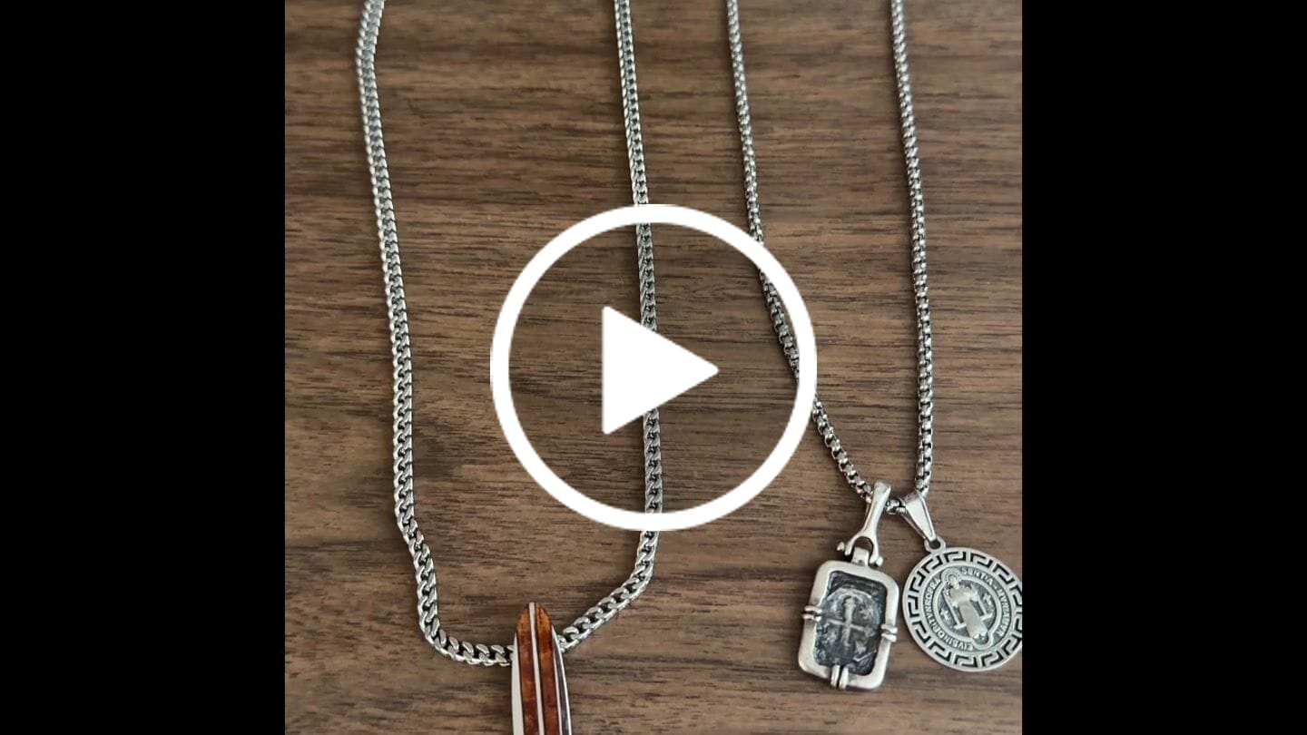 Customer video review of 3mm Thin Franco Link Chain