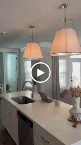 Customer video review of Modern Fabric Conical Drum Cage Pendant Light