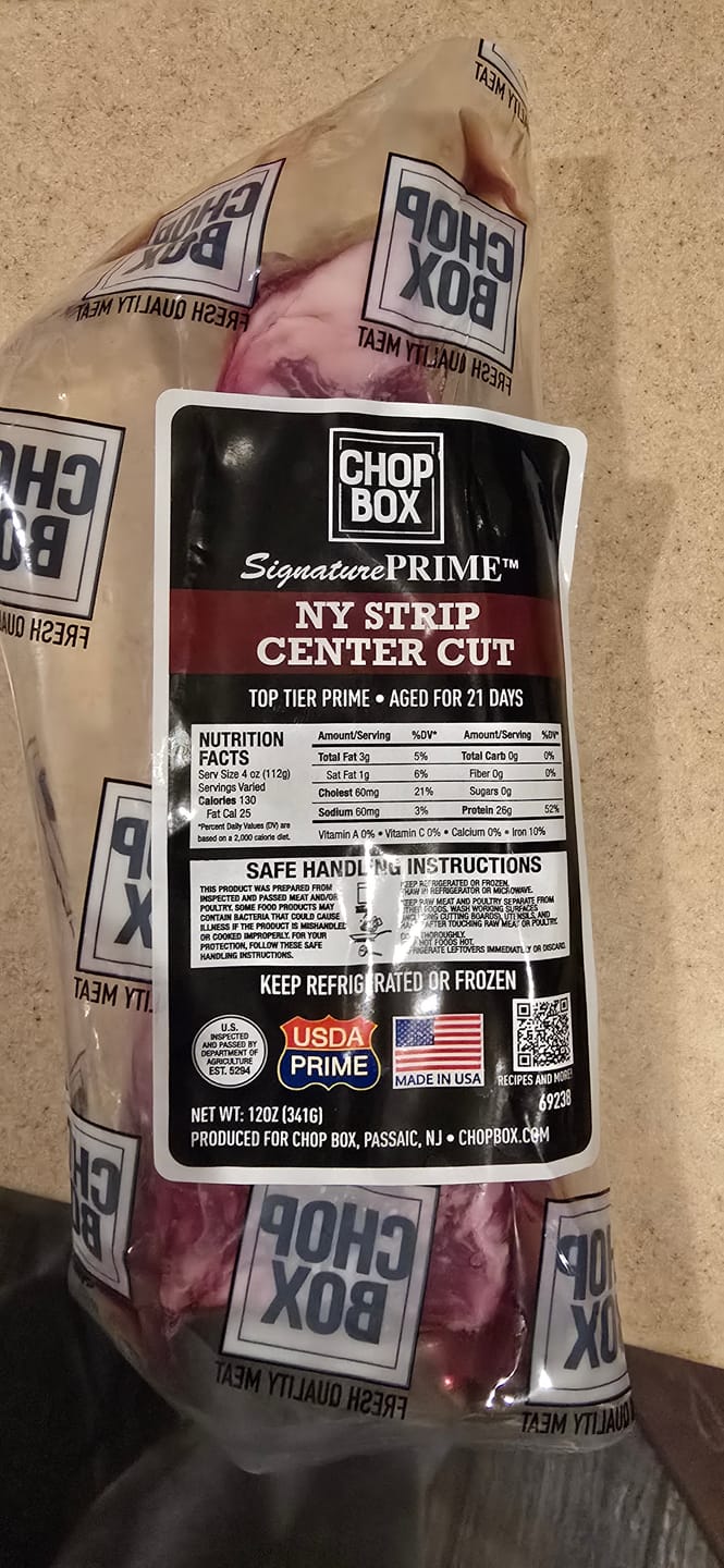 Customer photo review of NY Strip Center Cut, SignaturePRIME®