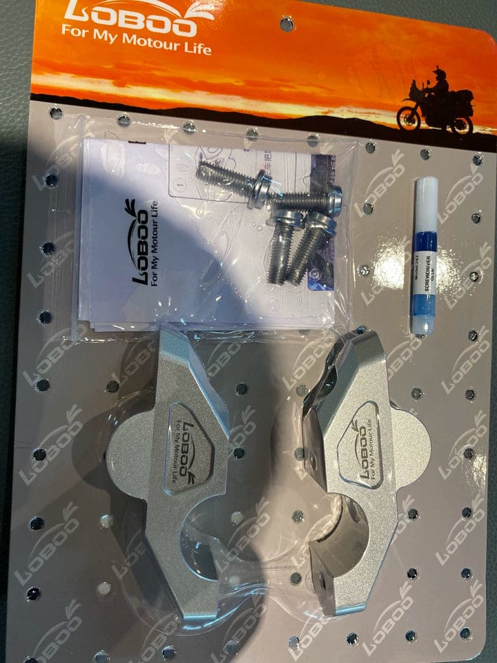 Customer photo review of LOBOO Handlebar Risers for BMW R1300GS（2023-） & Adventure (2024-) | 29mm Rise / 29.5mm Setback Offset Kit
