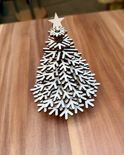 Customer photo review of Christmas tree 3 bundle laser cut svg file