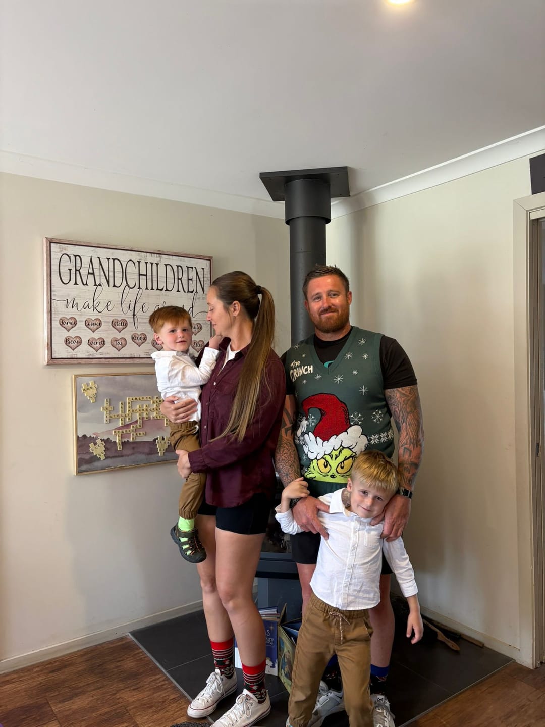 Customer photo review of Personalized "Grandchildren Make Life Grand" Premium Canvas
