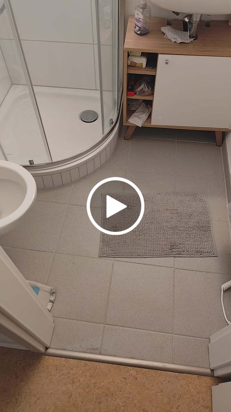 Customer video review of SONNI Duschkabine Runddusche Schiebetür ESG Glastür 80/90/100cm Höhe 185cm /195cm Radius 55cm