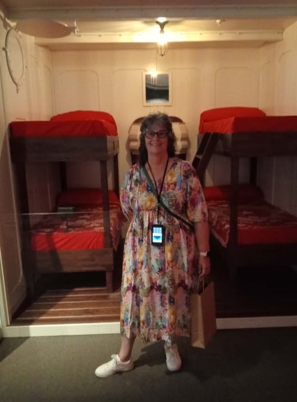 Customer photo review of Zandra Midi Dress in Pink Multi