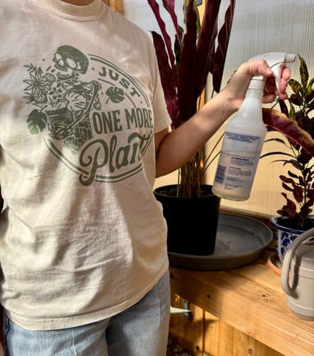 Customer photo review of One More Plant Skeleton T-shirt