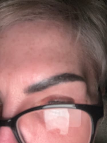 Customer photo review of Fyne Strokes Brow Pen.