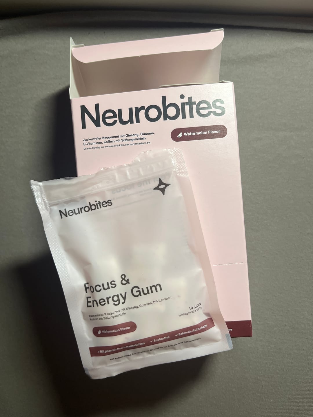 Customer photo review of Neurobites® Focus & Energy Gum (Performance-Starterpaket)
