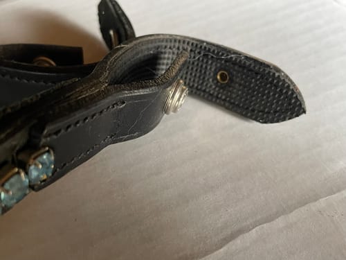 Customer photo review of Acavallo Browband with Round Crystals