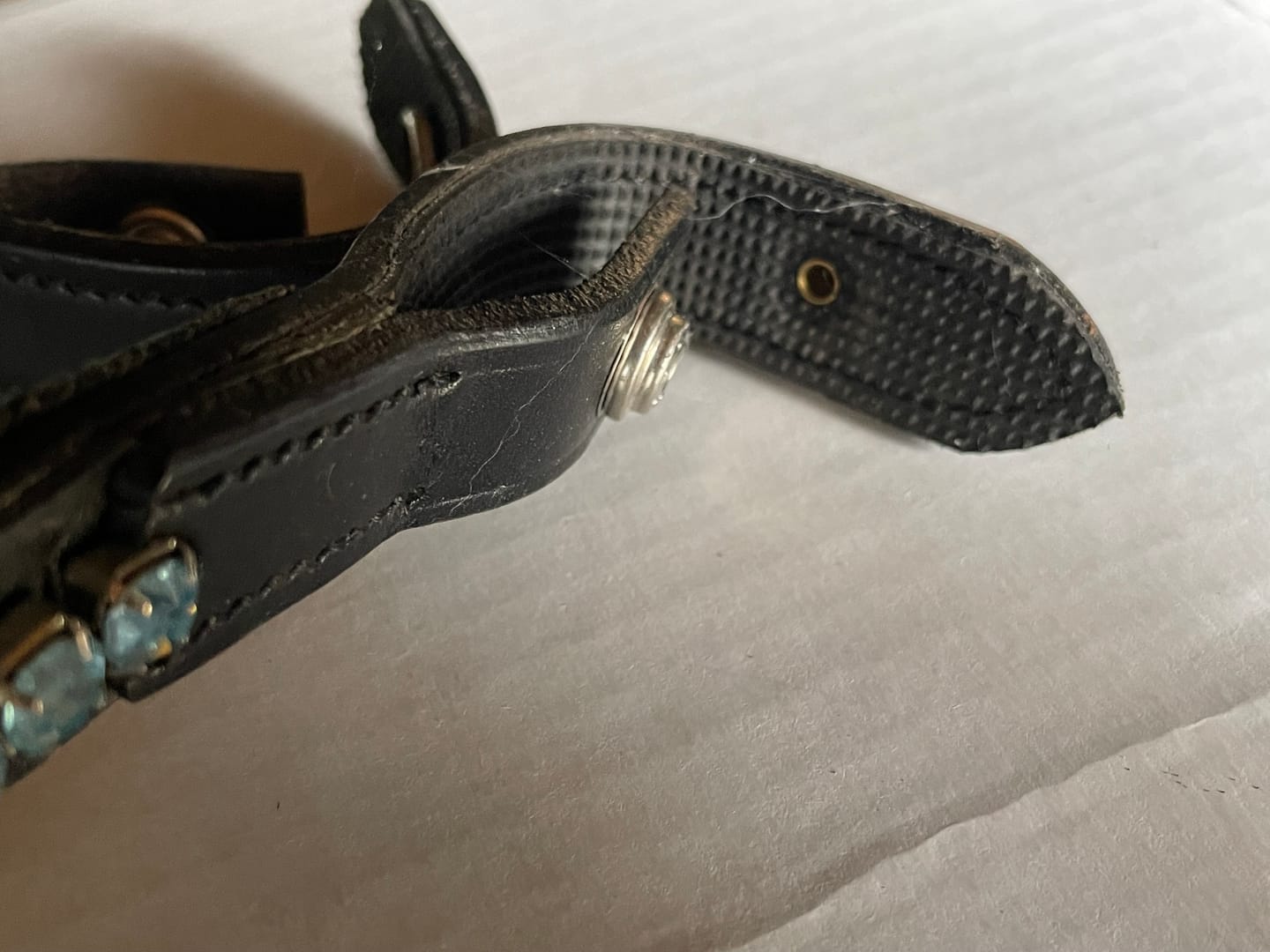 Customer photo review of Acavallo Browband with Round Crystals