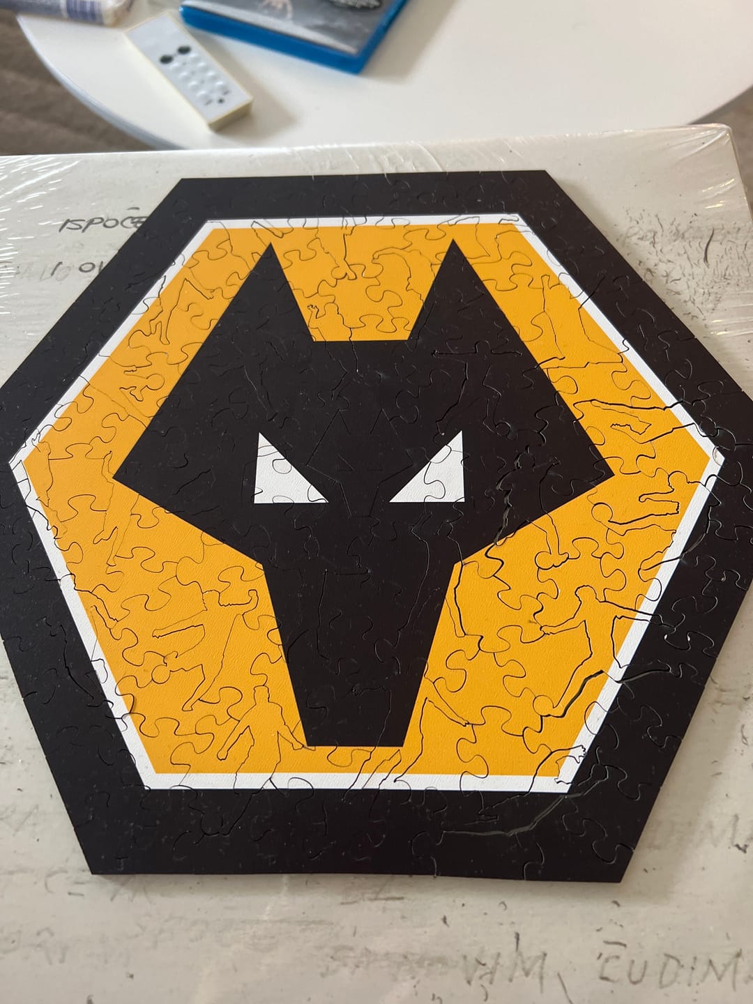 Customer photo review of Wolves FC® Logo - Wooden Puzzle