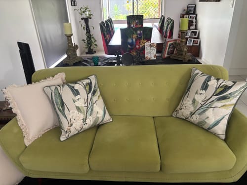 Customer photo review of Gum What May Linen Cushion 50x50cm