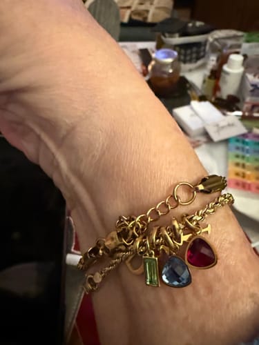 Customer photo review of Birthstone charm