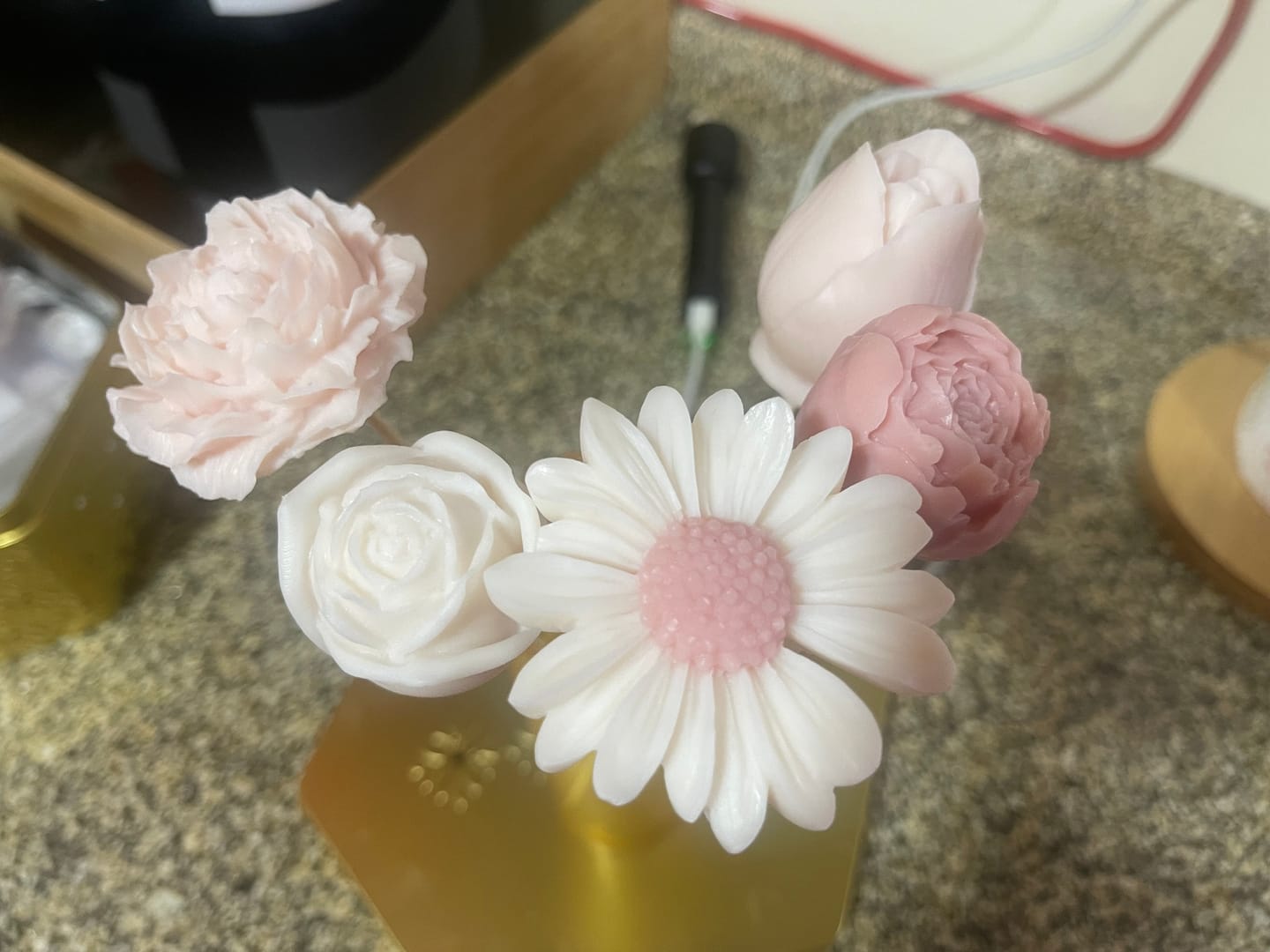 Customer photo review of Colorante líquido para velas MAGENTA