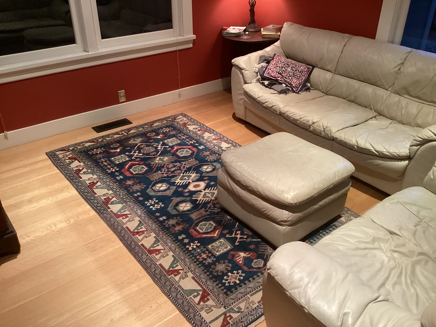 Customer photo review of Kars • Handmade Blue Turkish Rug (4'7" x 7'8")
