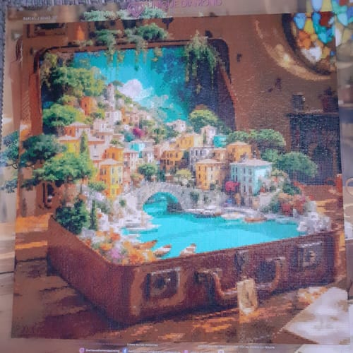 Customer photo review of 5D Diamond Painting – Italienische Träume im Koffer