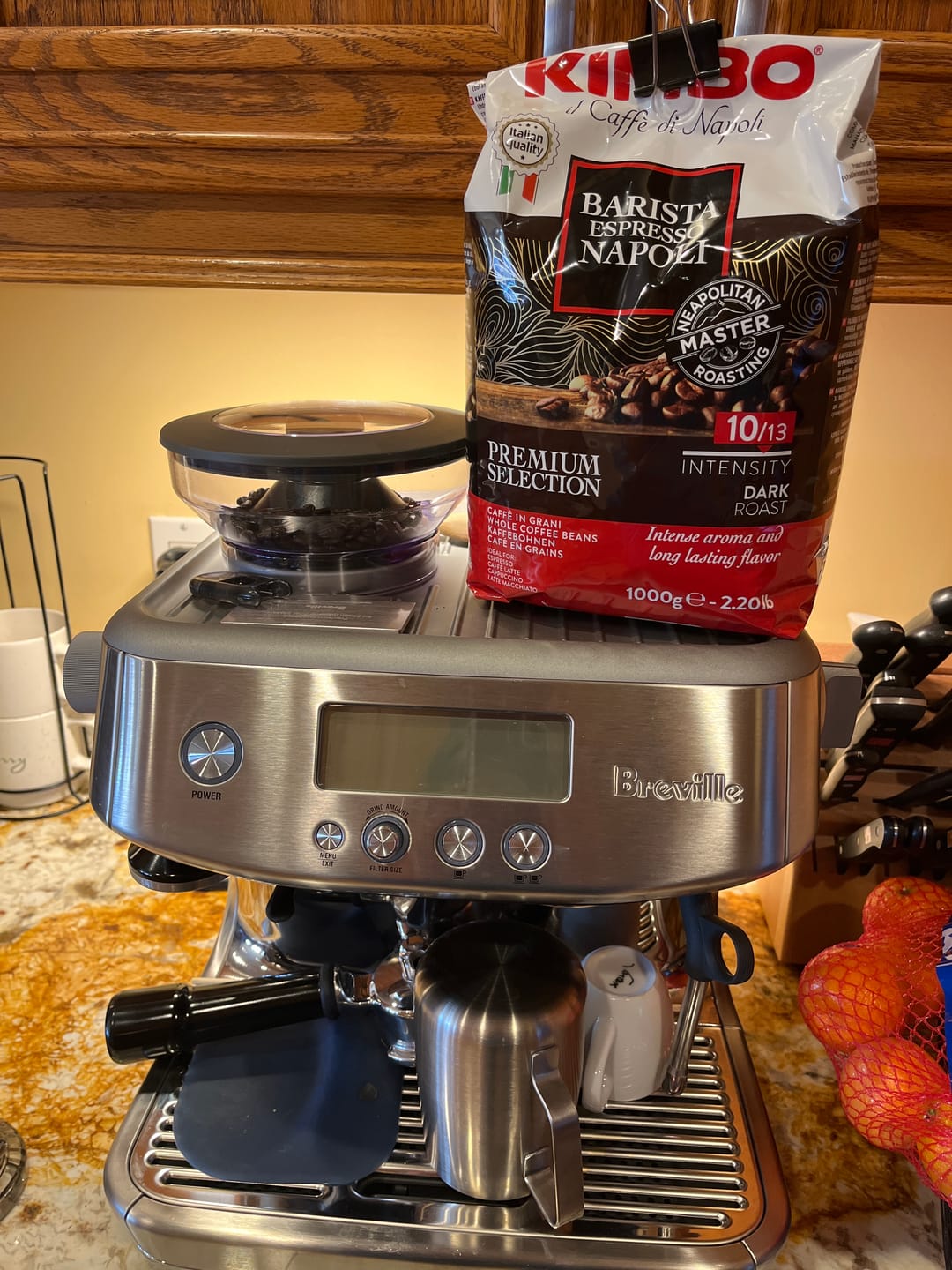 Customer photo review of Napoli - Whole Bean Coffee 2.2lb Bag