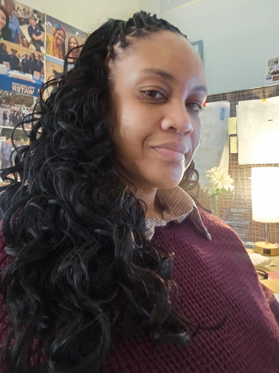 Customer photo review of Freetress Pre-Stretched Braid - 4X FRENCH CURL BRAID 18"