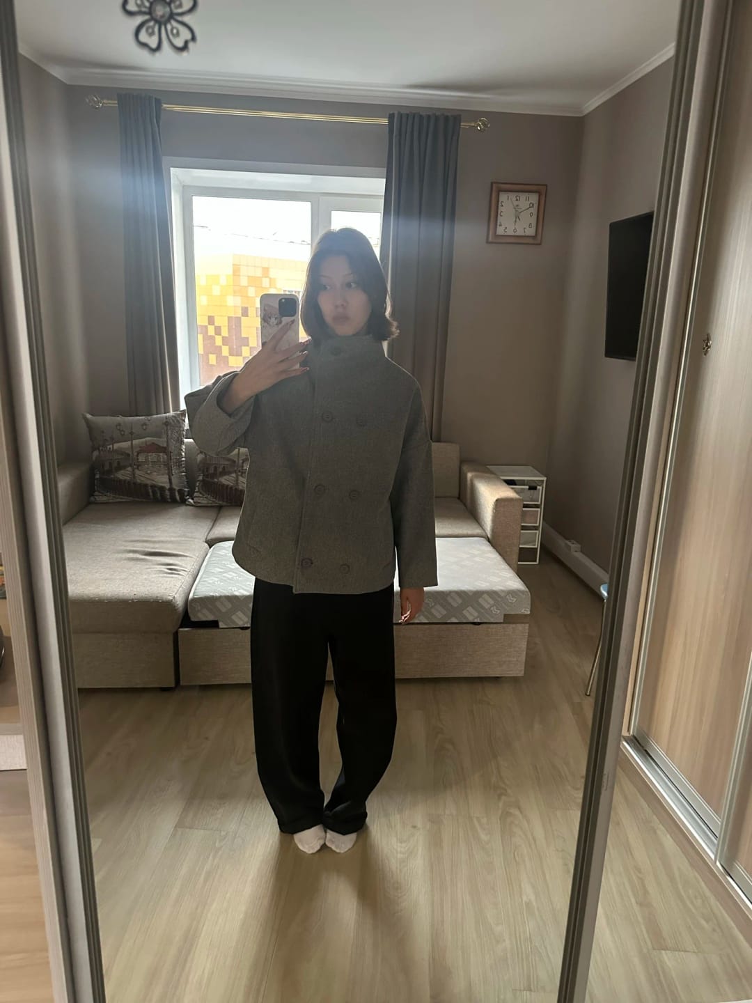 Customer photo review of Rikka Jacket with Stand Collar