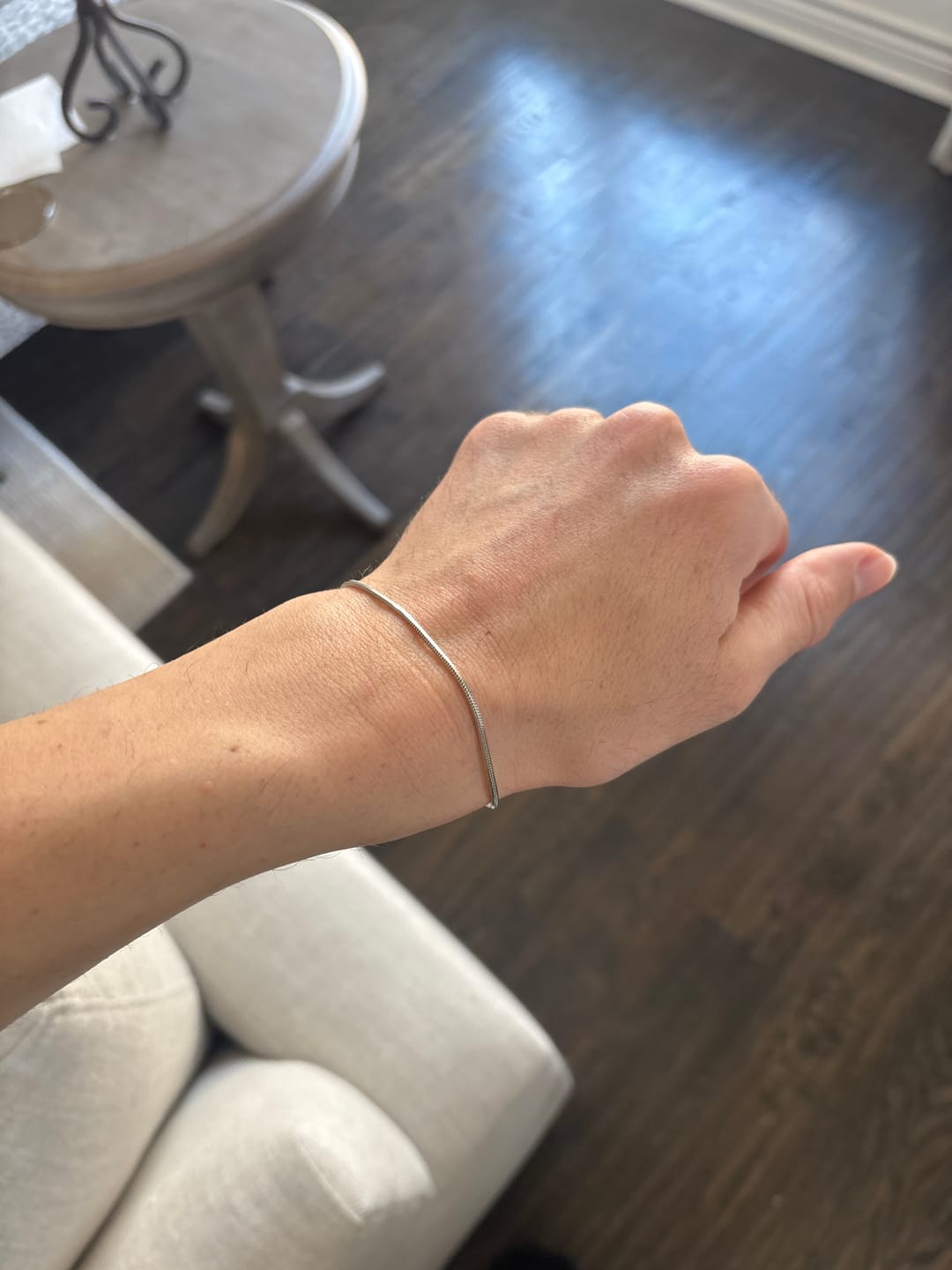 Customer photo review of Minimal Square Bracelet