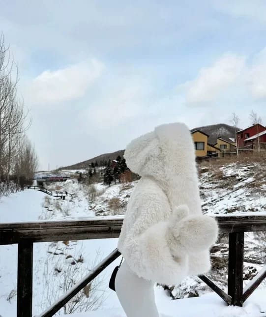 Customer photo review of Shelby Faux Fur Jacket