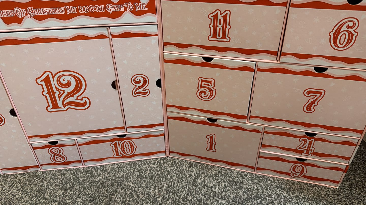 Customer photo review of 12 Sleighs Of Christmas Bad Bitch Skincare Advent Calendar 2025