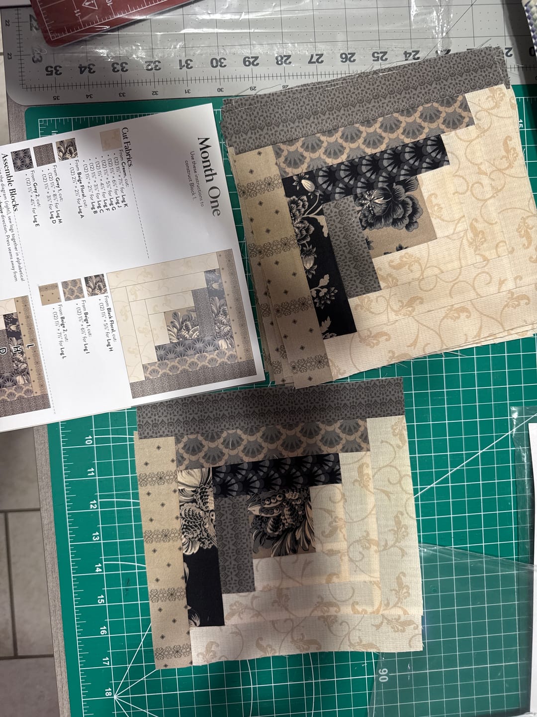 Customer photo review of Block Of The Month - Cotillion (109.5" x 109.5")