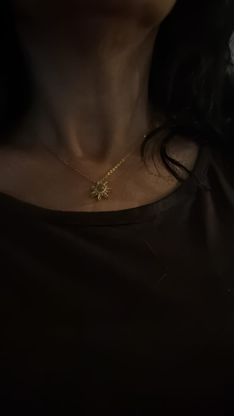 Customer photo review of Sun Photo Necklace
