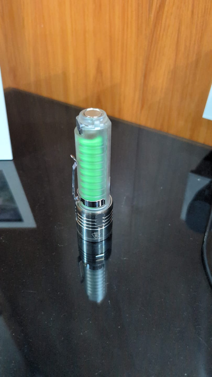 Customer photo review of Lot Imported Coba USB Rechargeable Flashlight