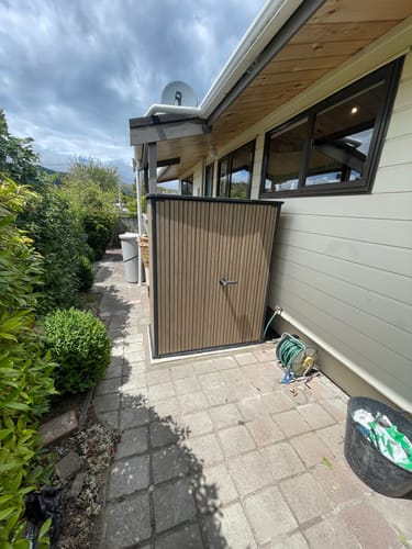 Customer photo review of Venetian High Store Plus Shed Brown - Signature Collection