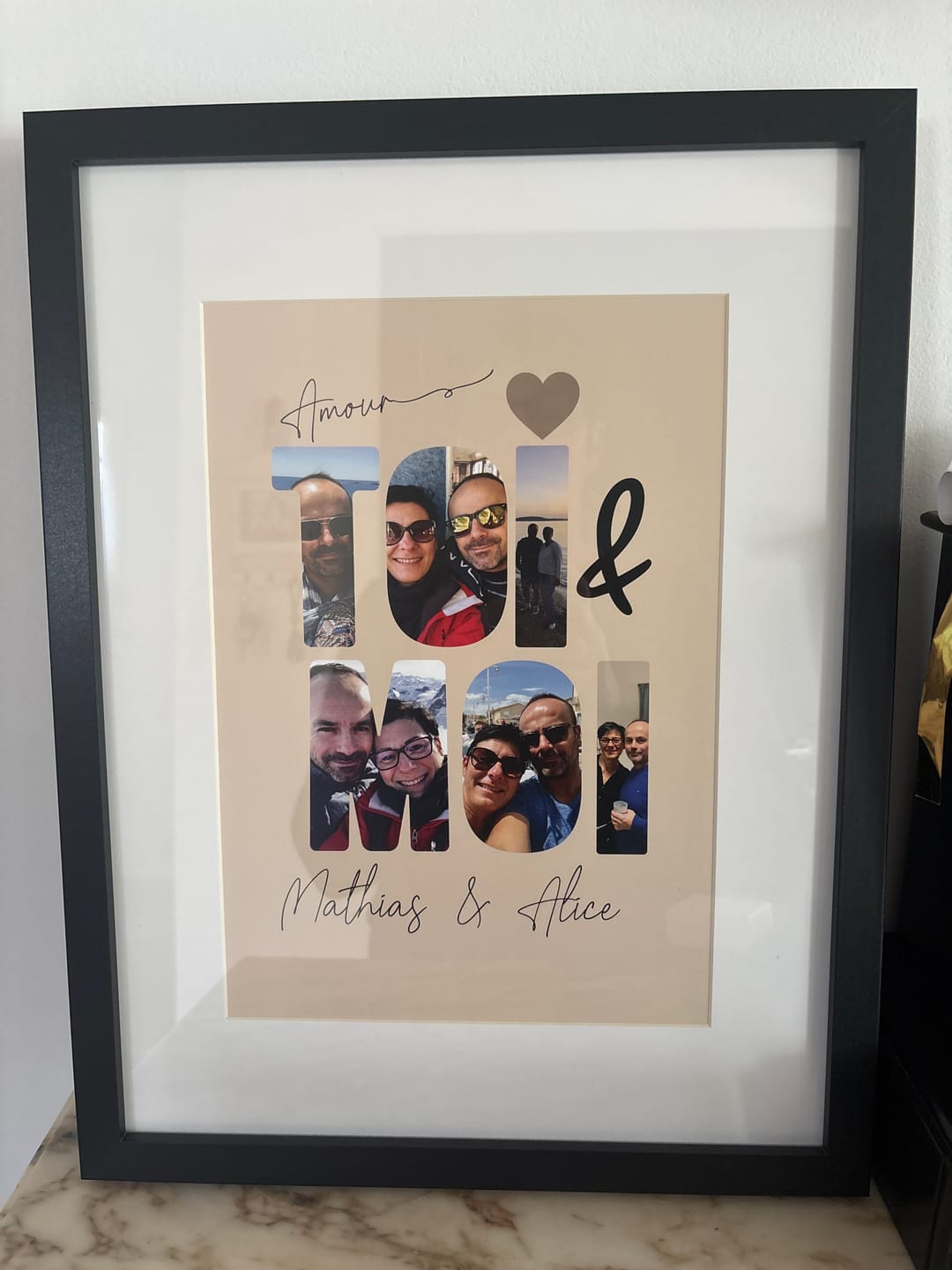 Customer photo review of Toi & Moi -  Affiche Personnalisée
