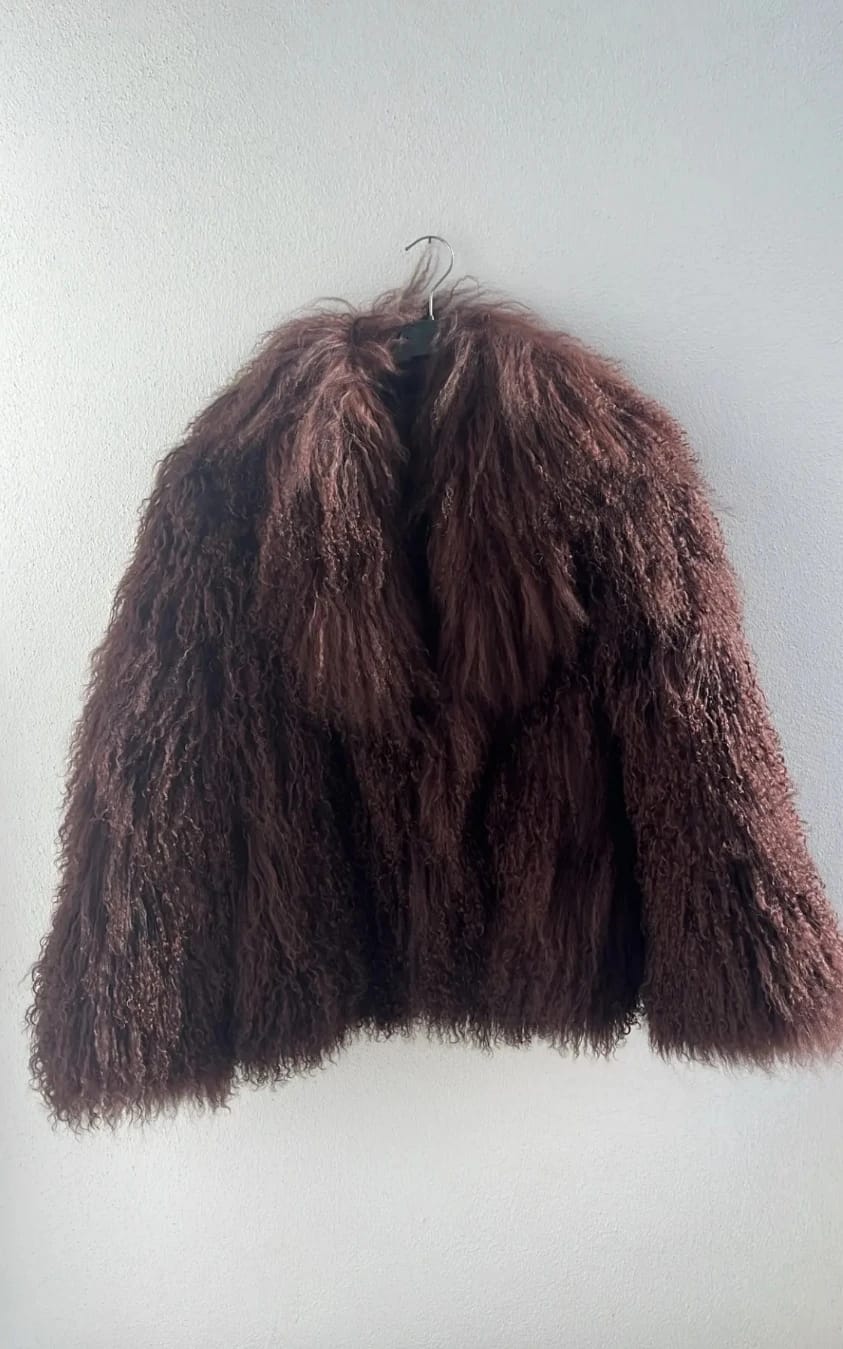 Customer photo review of Adjoa Faux Fur Coat
