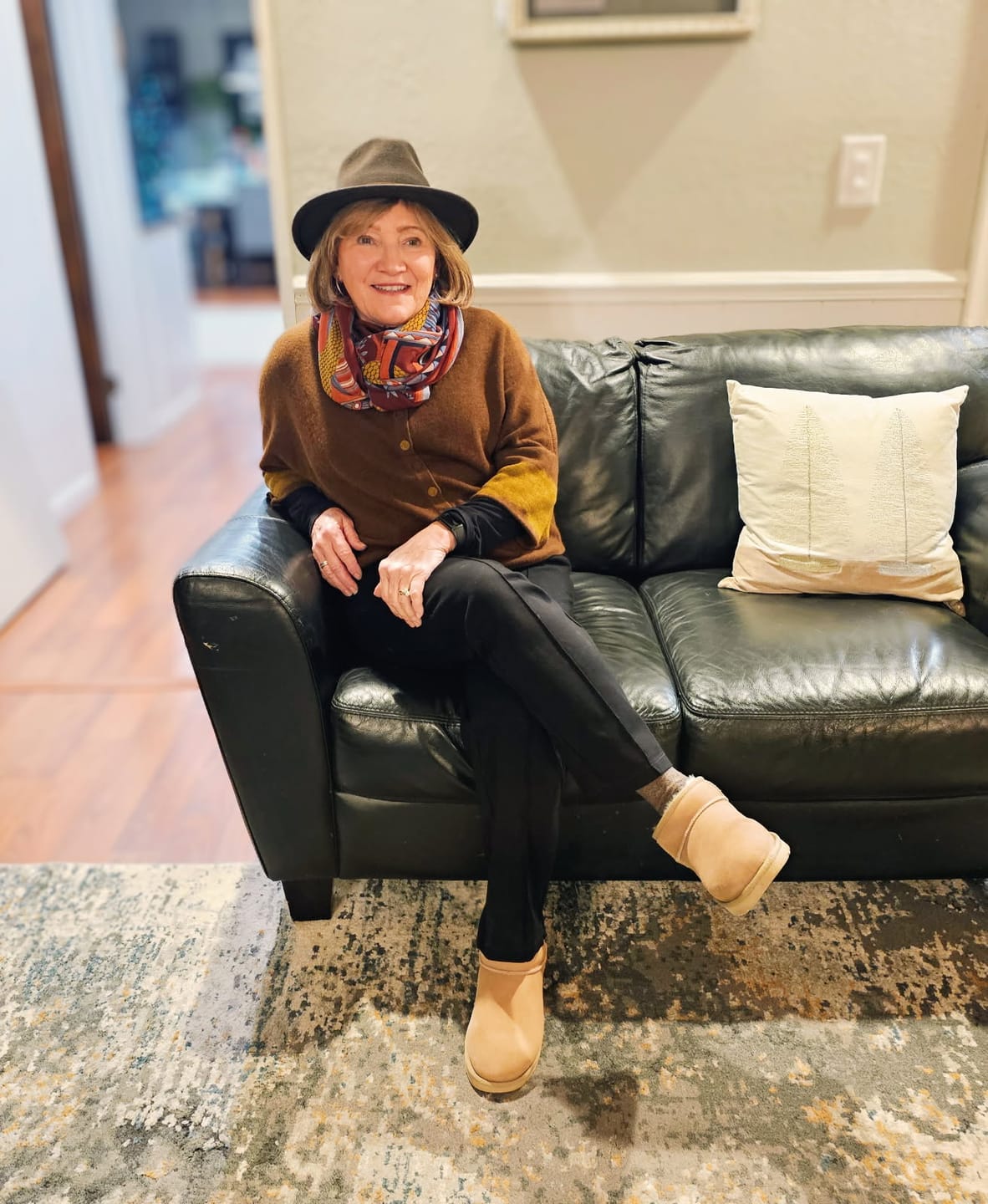 Customer photo review of Felt Fedora - Brown