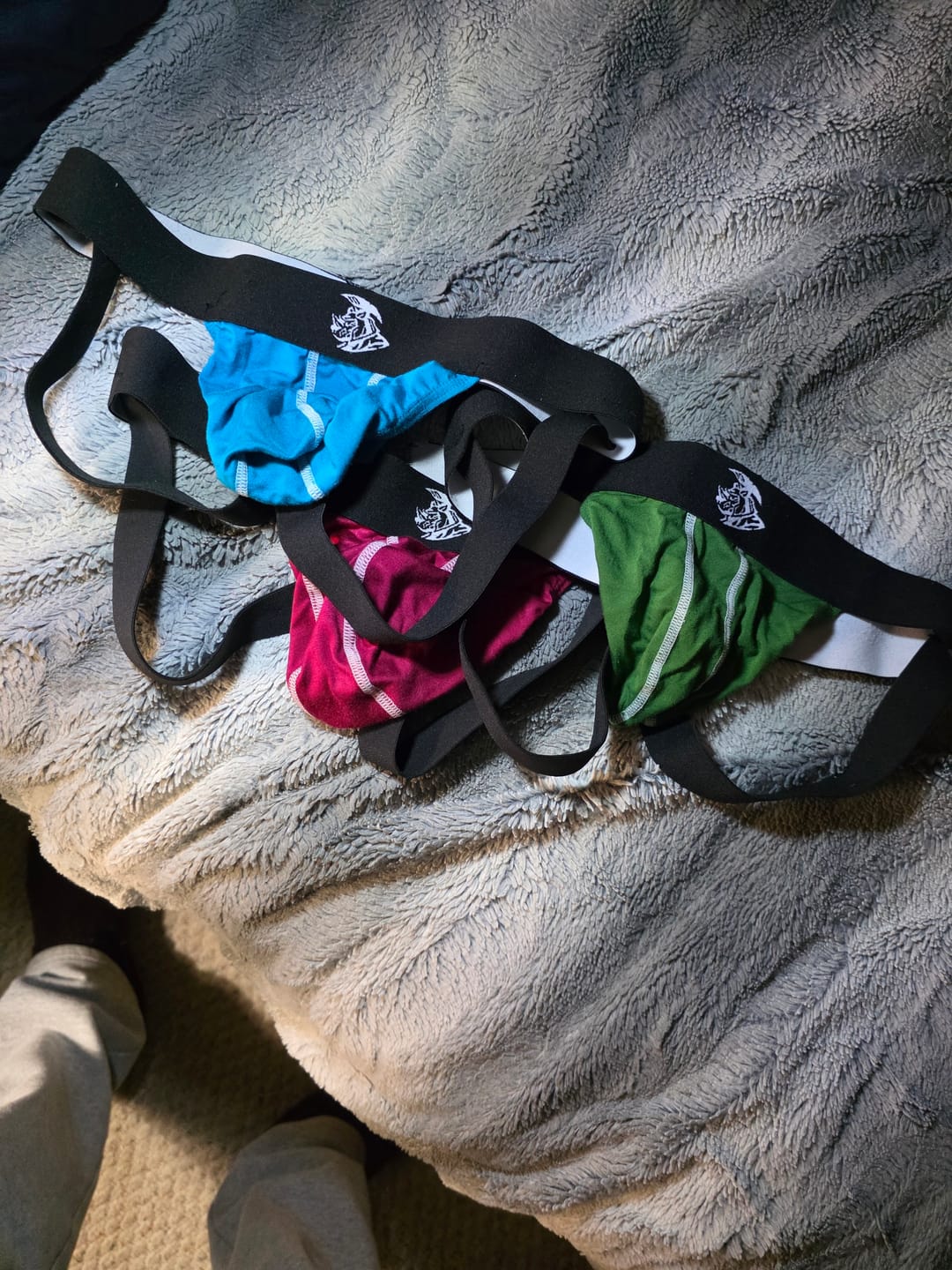 Customer photo review of Modal 0in Jockstrap No Fly 3pk Green/Red/Blue