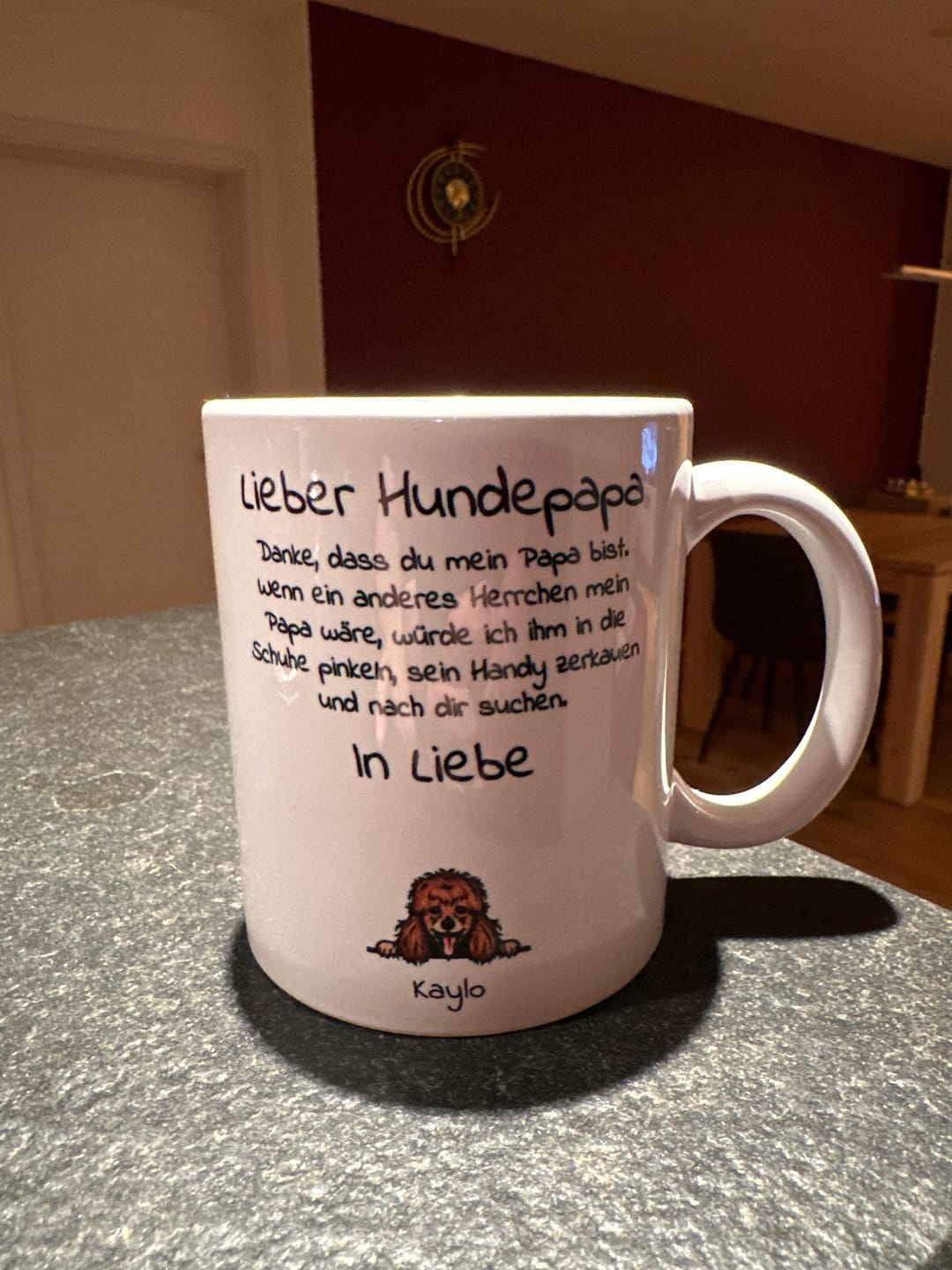 Customer photo review of Lieber Hundepapa - Individuelle Tasse