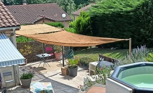 Customer photo review of Toldo fibra de coco