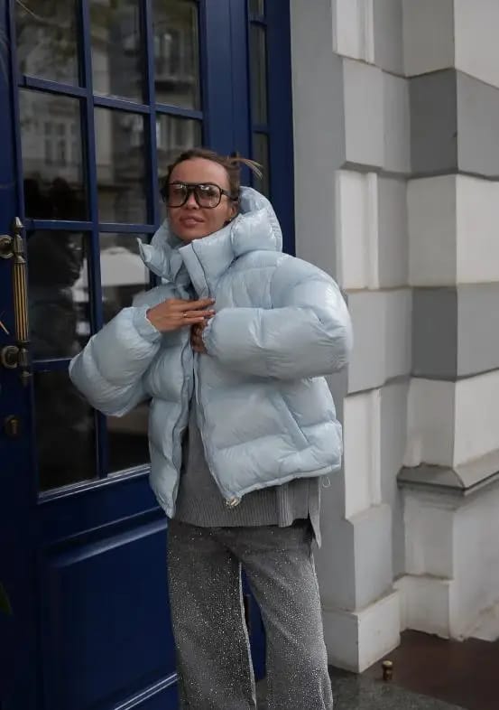 Customer photo review of Davina Hooded Puffer Jacket