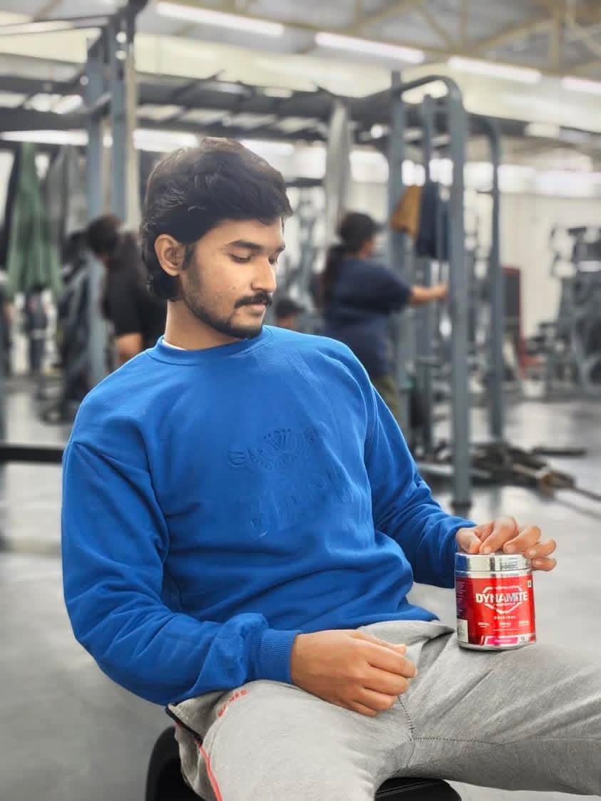 Customer photo review of Dynamite Pre-Workout (210g, 15 Servings) | Fruit Blast