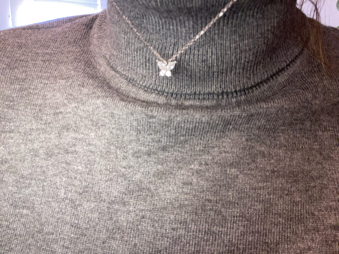 Customer photo review of Collar Mariposa Blanca