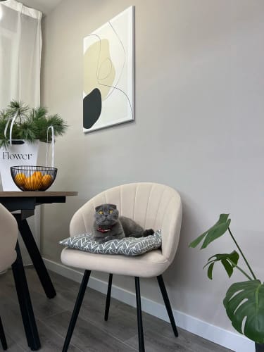 Customer photo review of WABI SABI WALL ART - MINIMALIST FLOW #Iris008