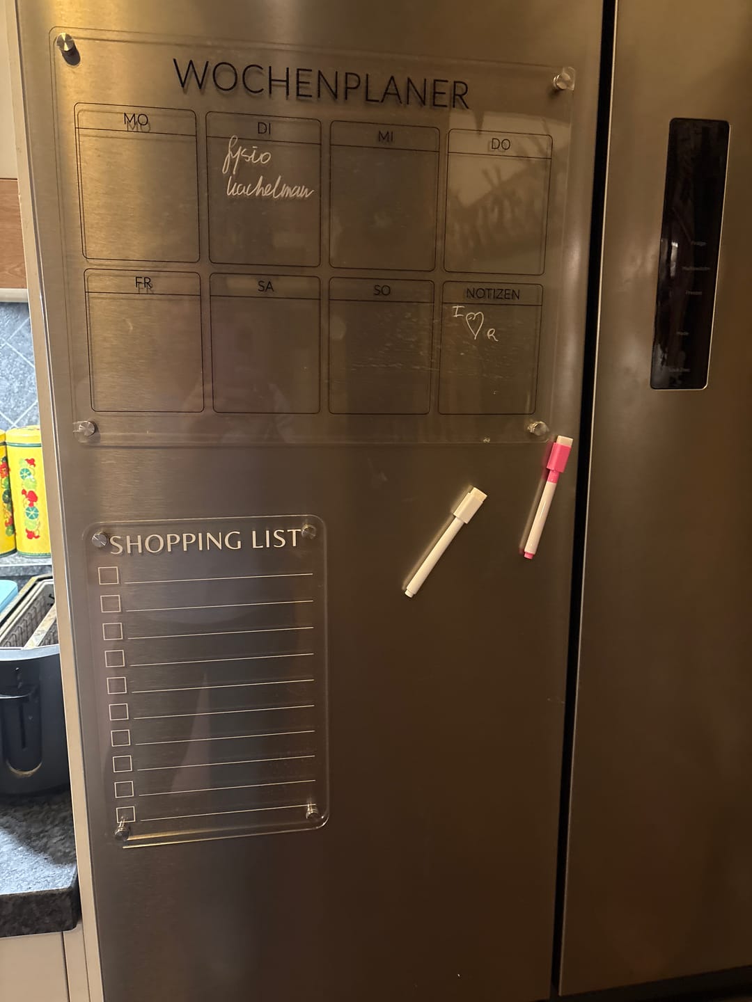 Customer photo review of Kühlschrankplaner "Shopping List"