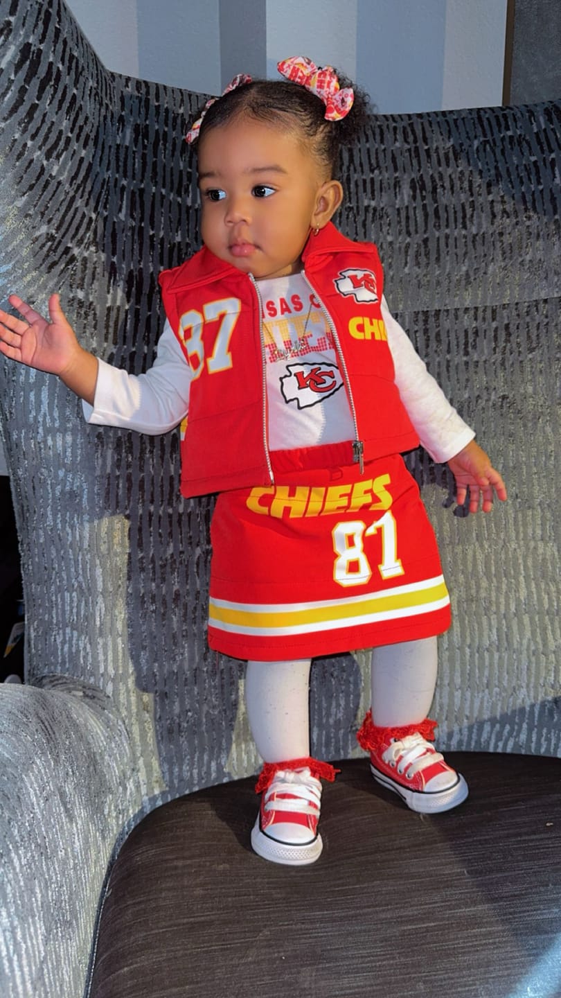 Customer photo review of Kids chief Outfit – Vest & Skirt