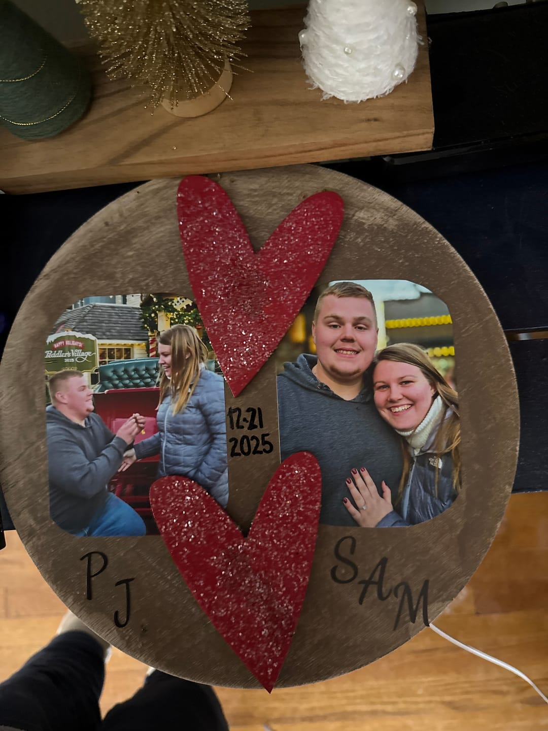 Customer photo review of Unfinished Wood Primitive Heart Shape | Valentine's Day | Craft Cutout | Up to 46"